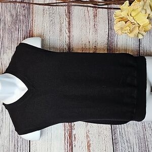 NEW CLUB ROOM MENS BLACK SLEEVELESS SWEATER VEST
